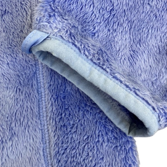 Marmot Cornflower Blue Warm Fuzzy Zip Up Fleece Jacket Mock Neck Pockets Sz M - Picture 13 of 16